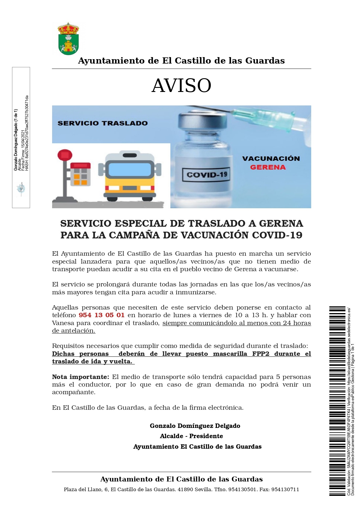 20210415_Publicación_Anuncio_BANDO SERVICIO TRASLADO A GERENA VACUNACION SIN GUANTES_page-0001