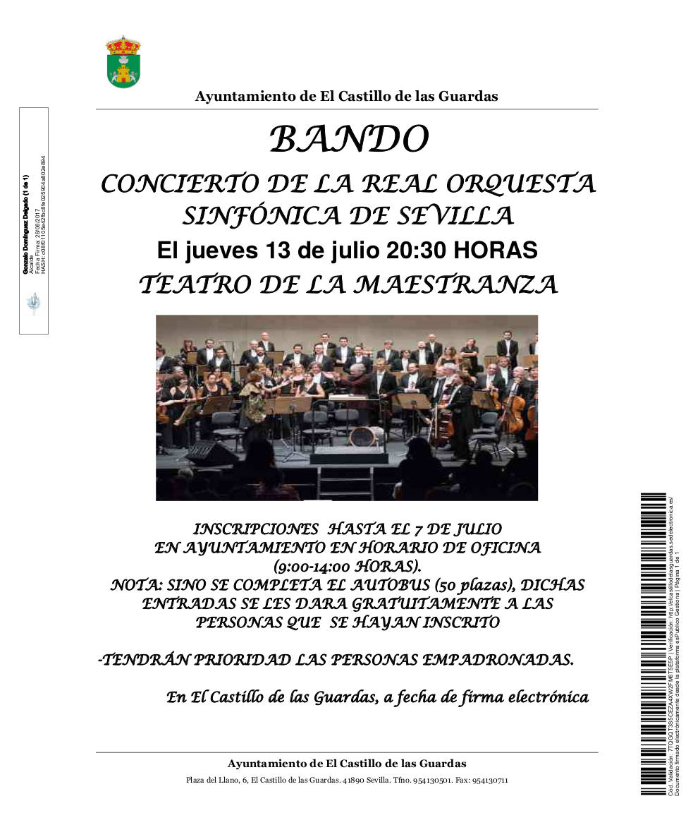 CONCIERTO REAL ORQUESTA SINFÓNICA DE SEVILLA