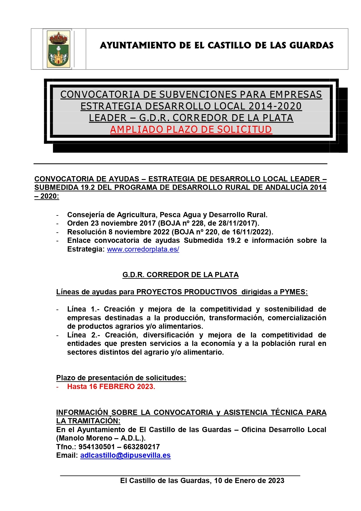 Cartel Subvenciones Empresas 2022 Estrategia Desarrllo Local Leader 2014 2020 Ampliacion plazo_page-0001