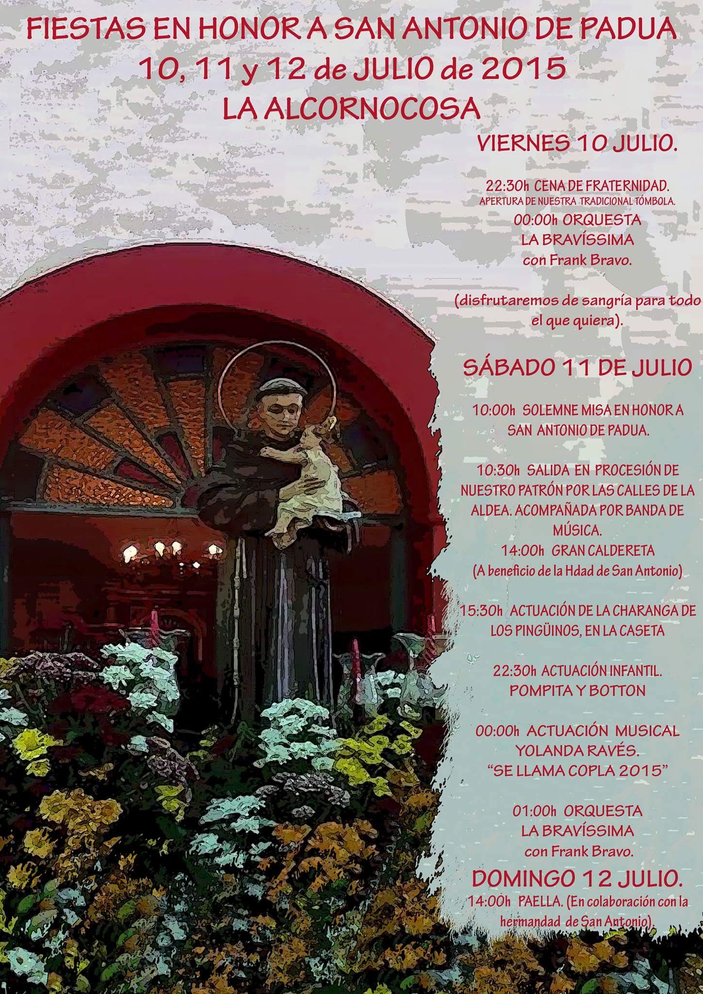 FIESTAS EN HONOR DE SAN ANTONIO DE PADUA (LA ALCORNOCOSA)