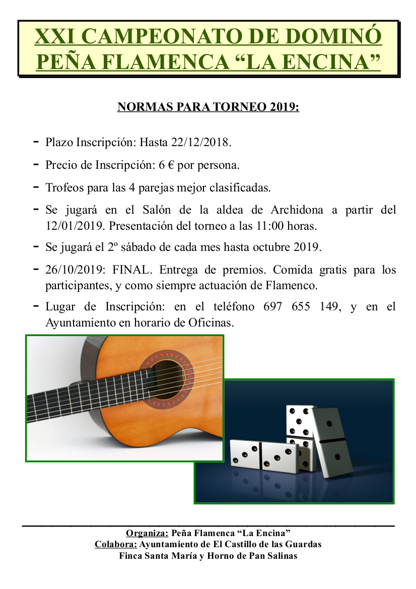 XXI domino la encina 2018