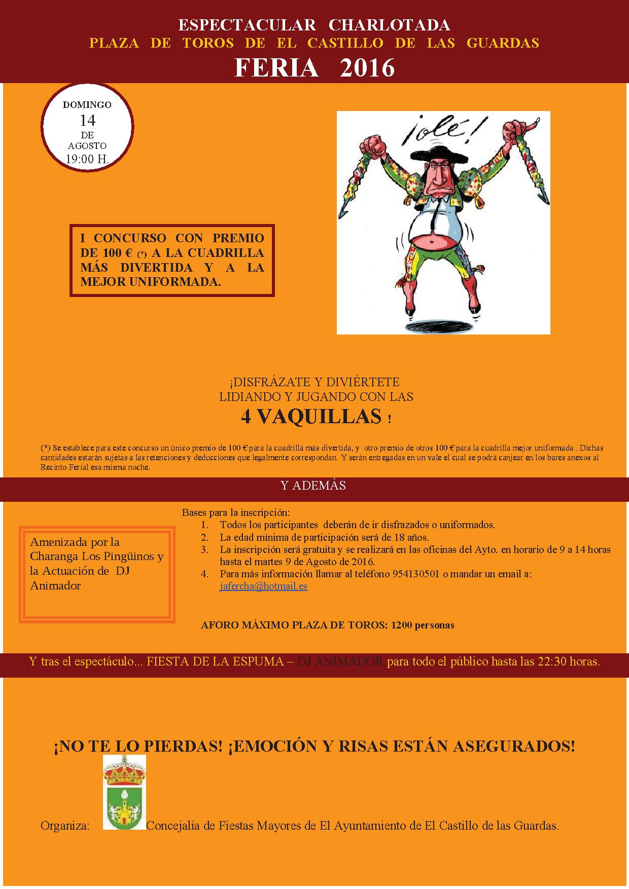 cartel charlotada 2016