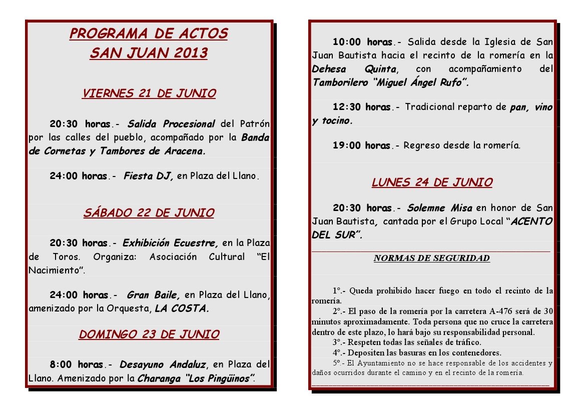 programa san juan 2013 interior